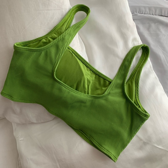 Green bralette/bikini top from Aerie - Picture 5 of 7